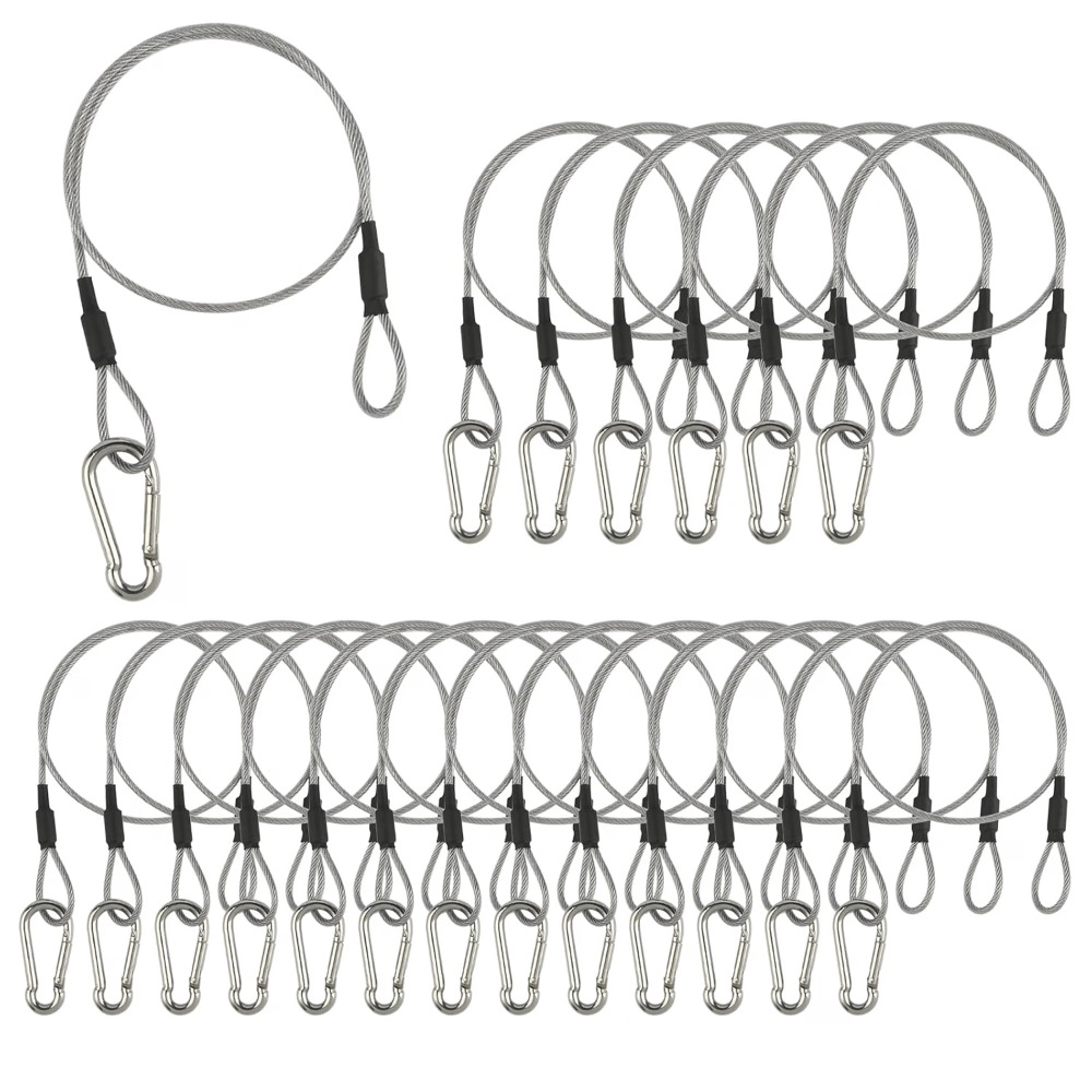 ステンレス製セキュリティケーブル、柔軟性のあるワイヤーロープ - Cable Lock Flexible のレビューと価格