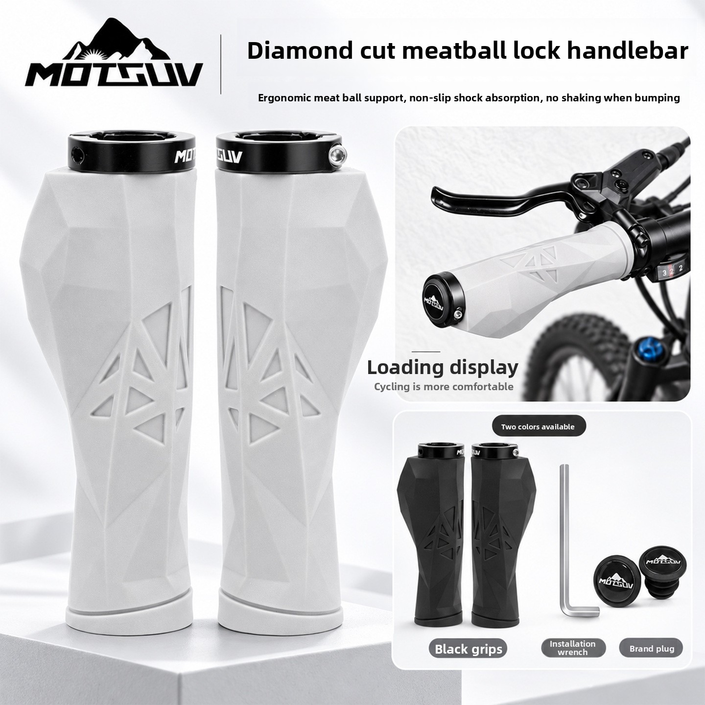 マウンテンバイク用TPEハンドルカバー、ダイヤモンドカット加 - Commuter Bike Lock のレビューと価格