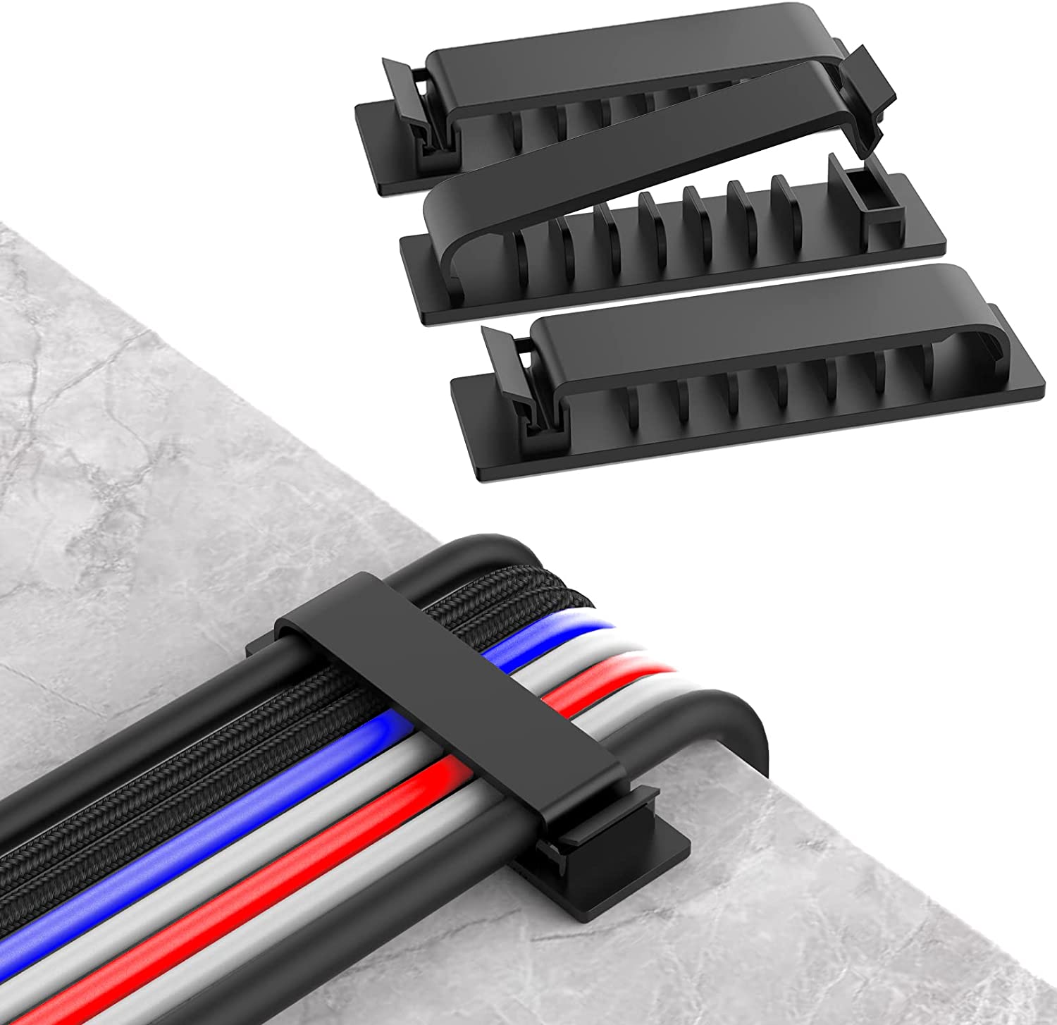 ケーブルオーガナイザー コード管理 ワイヤーホルダー 柔軟な - Cable Lock Flexible のレビューと価格
